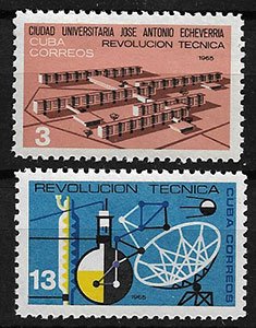 Serie sellos Cuba republica 0829-30 (**)