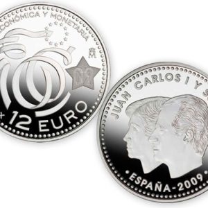 Año 2009. Moneda 12€ – X Aniv. Union