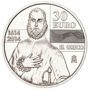 Año 2014. Moneda 30€ – El Greco