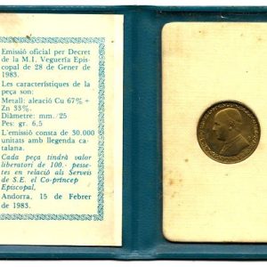 Moneda Andorra 001 Diner 1983