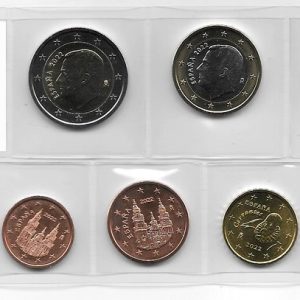 Serie monedas Euro. España 2022 (S/C) 8 V.