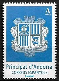 Serie sellos Andorra 451. Escudo de Andorra