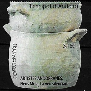Serie sellos Andorra 453. Artistas Neus Mola