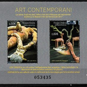 Serie sellos Andorra 456. Arte Contemporaneo