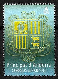 Serie sellos Andorra 464. Escudo de Andorra