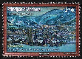 Serie sellos Andorra 475. Paisajes