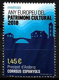 Serie sellos Andorra 473. Patrimonio Cultural