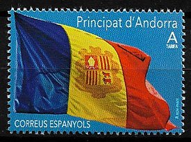 Serie sellos Andorra 478. Bandera de Andorra