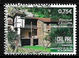 Serie sellos Andorra 497. Cal Pal La Cortinada