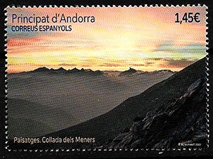 Serie sellos Andorra 501. Paisajes