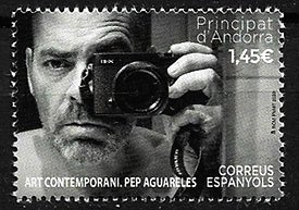 Serie sellos Andorra 503. Arte contemporaneo