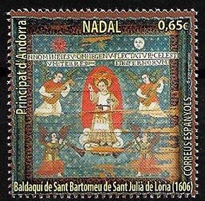 Serie sellos Andorra 506. Navidad