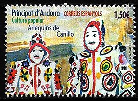 Serie sellos Andorra 509. Cultura Popular