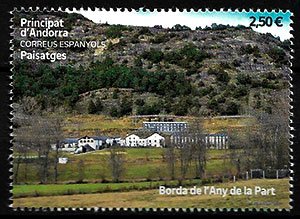 Serie sellos Andorra 513. Paisajes