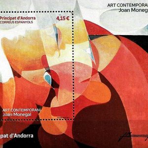 Serie sellos Andorra S/N. Arte contemporaneo HB