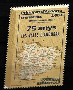 Serie sellos Andorra 516. Valles de Andorra