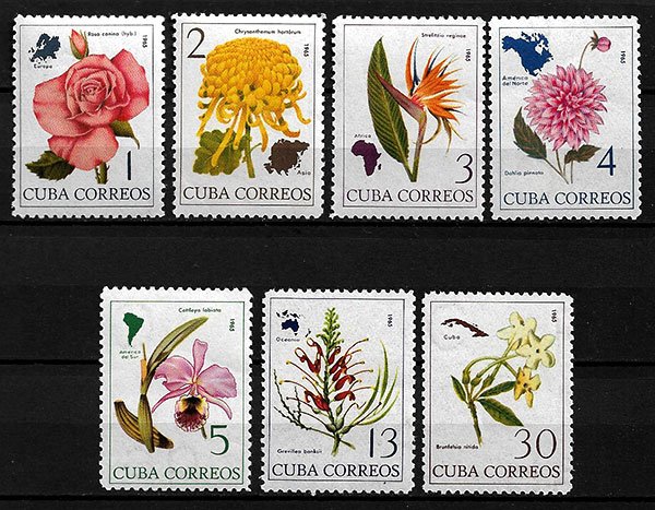 Serie sellos Cuba republica 0865-71 (**)