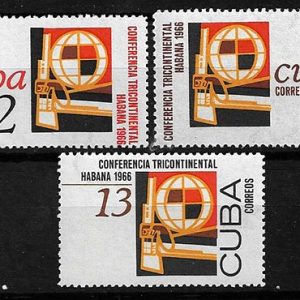 Serie sellos Cuba republica 0955-7 (**)