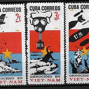 Serie sellos Cuba republica 1047-9 (**)