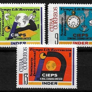 Serie sellos Cuba republica 1057-9 (*)