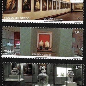17-19. Sello Museos. El Greco, Cádiz y América