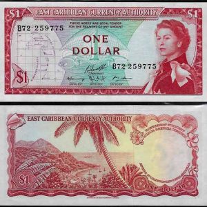 Billete Estados Caribe Este 01 Dolar 1965 S/C F-10