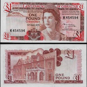Billete Gibraltar 001 Libra 1979 S/C