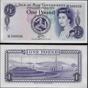 Billete Isla de Man 01 Libra 1983 S/C