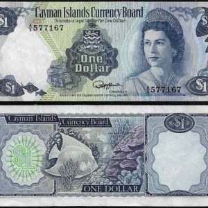 Billete Islas Caiman 01 Dolar 1974 MBC P5d