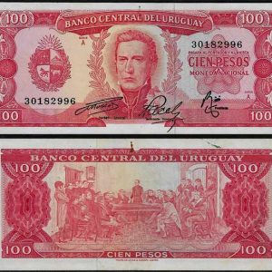 Billete Uruguay 100 Pesos 1967 MBC