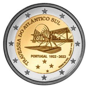 Moneda 2 euros de Portugal 2022 Travesia Atlántico Sur