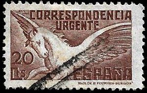 Sello Primer Centenario 0832 (o). Pegaso