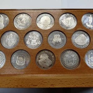 Coleccion I Serie Iberoamerica. 14 Monedas 1991 Plata