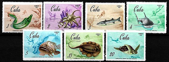 Serie sellos Cuba republica 1158-64 (**)