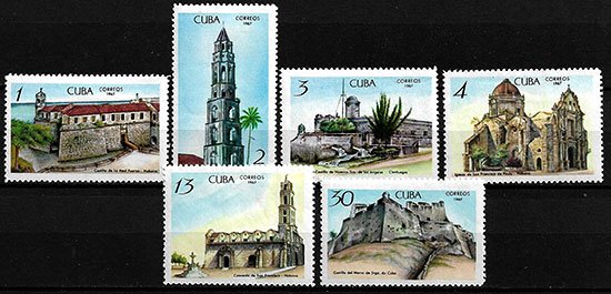 Serie sellos Cuba republica 1180-5 (*)