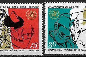 Serie sellos Cuba republica 1207-08 (*)