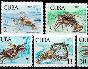 Serie sellos Cuba republica 1275-81 (**)