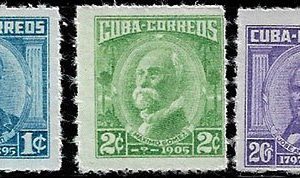 Serie sellos Cuba republica 1313-15 (*)