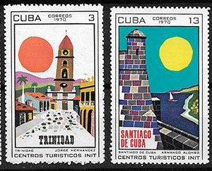 Serie sellos Cuba republica 1368-71 (*)