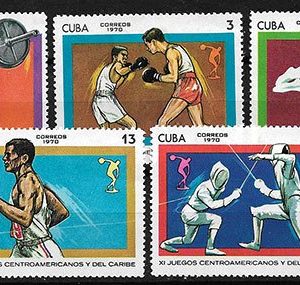 Serie sellos Cuba republica 1372-76 (**)