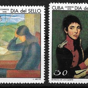 Serie sellos Cuba republica 1395-96 (**)