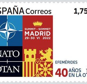 38. Sello 40 años de la OTAN. Efemerides