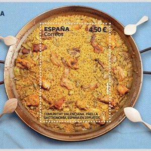 44. Sello Paella Comunidad Valenciana. Gastronomia HB