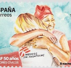 45. Sello Medicos Sin Fronteras. Valores Civicos