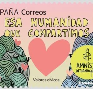 46. Sello Amnistia Internacional. Valores Civicos