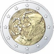 Moneda 2 euros de Portugal 2022 Tema común Programa Erasmus