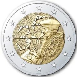 Moneda 2 euros de Francia 2022 Tema común Programa Erasmus