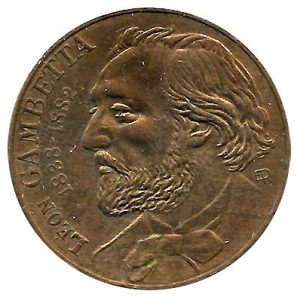 Moneda 010 Francos Francia 1982 S/C. Gambetta