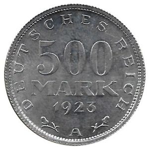 Moneda Alemania 500 Marcos. 1923 (A). S/C