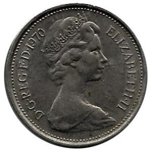 Moneda Gran Bretaña 005 New Pence 1978 MBC